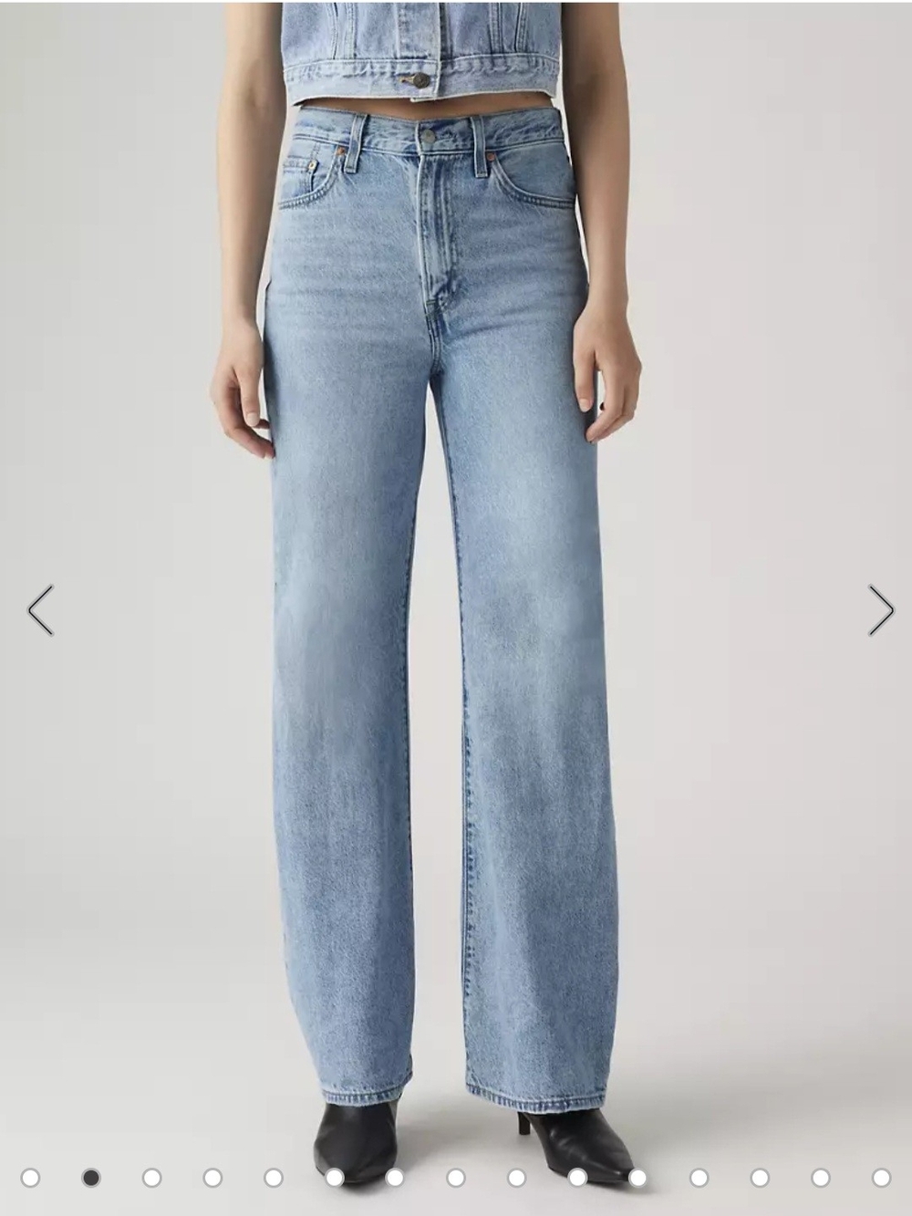 LEVIS Light Blue Wide-Leg Jeans